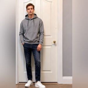 Men's Dark Wash fleece Jeans